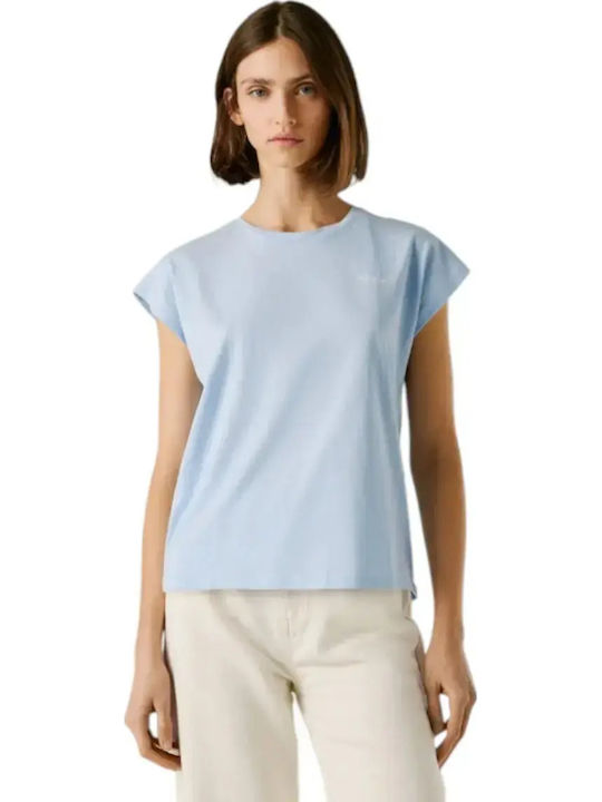 Bloom Bloom Γυναικείο Crop T-shirt Γαλάζιο