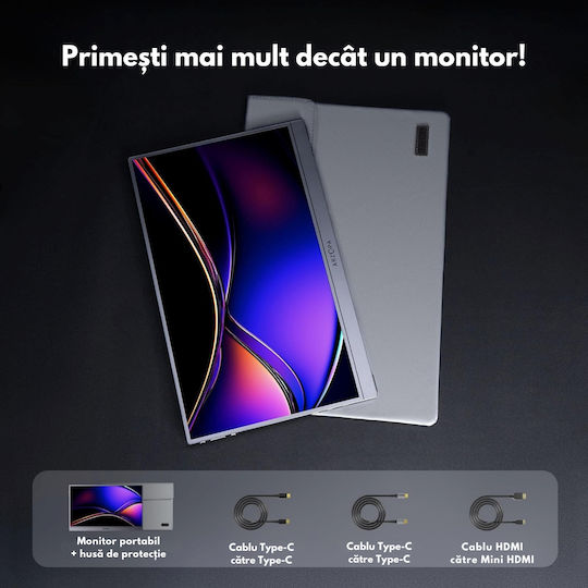 Qova Z1FC HDR Portable Monitor 16.1" FHD 1920x1080 144Hz Gray