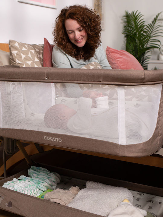 Cosatto Cradle Playpen with Mattress Side Opening and Wheels