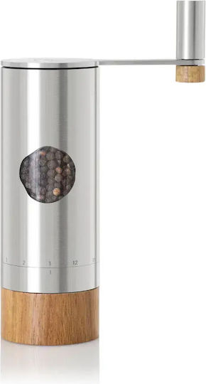 Ad Hoc Powermill Manual Pepper Mill Inox in Silver Colour 20cm