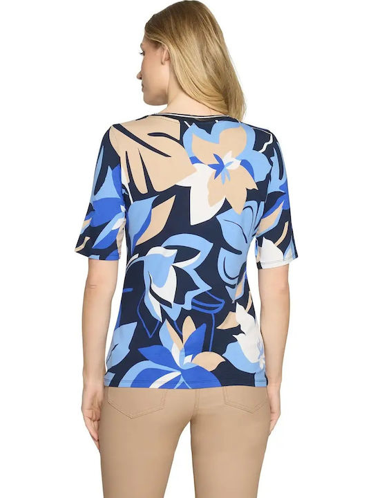 Γυναικεία Μπλούζα Κοντομάνικη Floral Multicolor