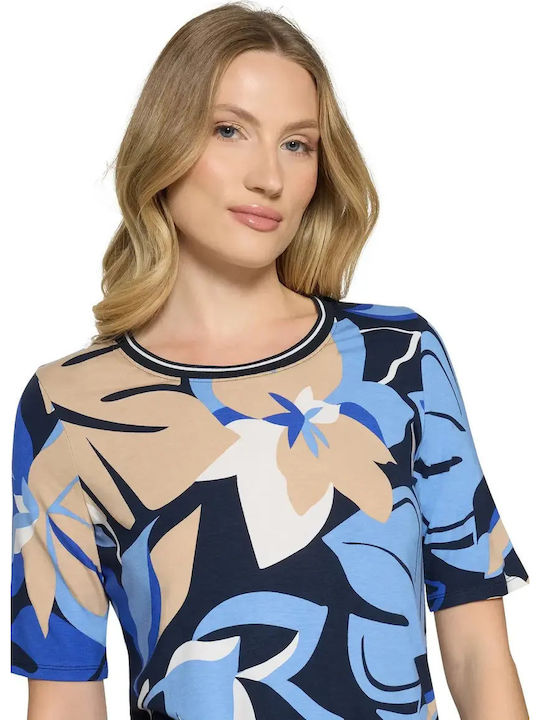 Γυναικεία Μπλούζα Κοντομάνικη Floral Multicolor