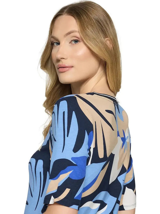 Γυναικεία Μπλούζα Κοντομάνικη Floral Multicolor