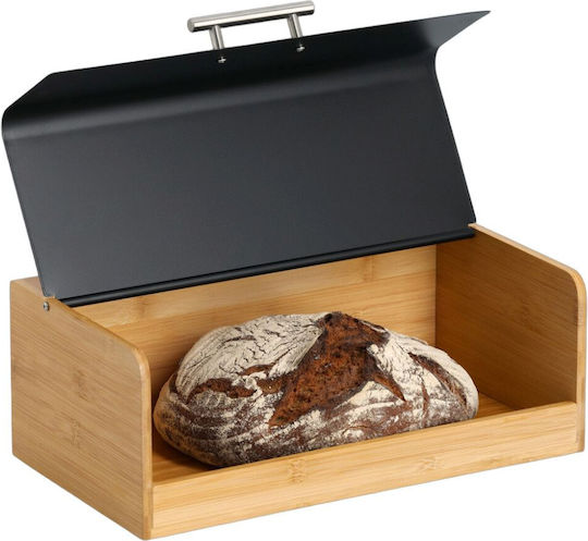 Zeller Ψωμιέρα με Καπάκι από Bamboo Καφέ 36x20x13cm Zeller Ψωμιέρα με Καπάκι από Bamboo Καφέ 36x20x13cm