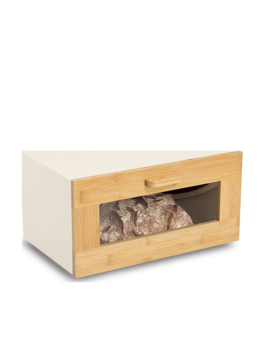 Zeller Brotkasten mit Deckel aus Bambus Beiges 36x23x20cm