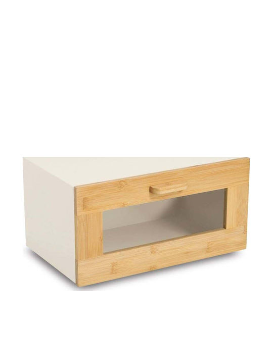 Zeller Brotkasten mit Deckel aus Bambus Beiges 36x23x20cm