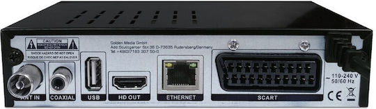 Golden Media Mania 828+ Ψηφιακός Δέκτης Mpeg-4 Σύνδεσεις SCART / HDMI / USB