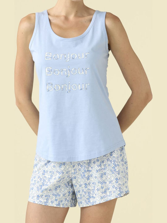 Noidinotte Summer Women's Pyjama Set Sky Blue