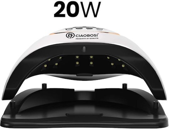 Avizar 20W UV/LED Nagellack Aushärtungslampe Modell Tx-8463 Bildschirm Timer Weiß Schwarz