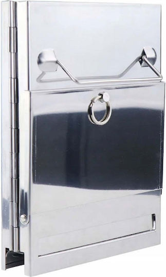 Grătar cu Cărbune Portabil din Inox 14x14cm