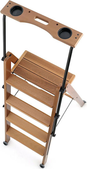 Arredamenti Italia Aluminum Ladder with 4 Steps 80cm
