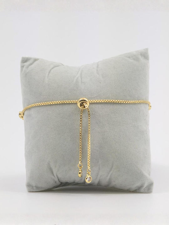 Women's Bracelet with Eye Design in Brass Gold Plated 24cm