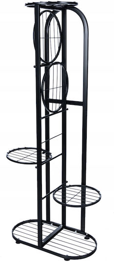 Suport Metalic Negru Pentru Plante 45x23x108 cm
