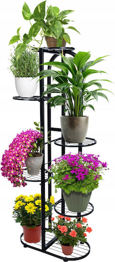 Suport Metalic Negru Pentru Plante 45x23x108 cm