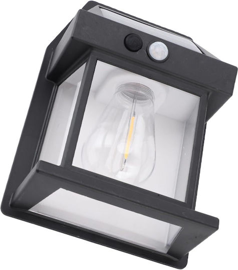 Lampa Lampa Solară Alb Cald cu Senzor de Mișcare și Fotocelul IP65 17x12x5.8cm