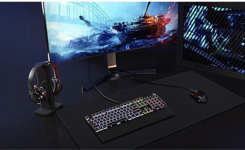 ZY12193QWS12 Gaming Mouse Pad XXL (890mm) Μαύρο