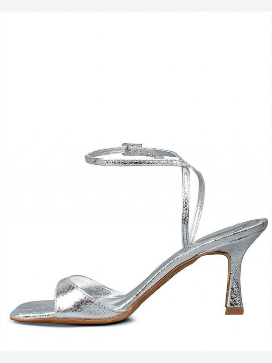 Damen Sandalen Silber