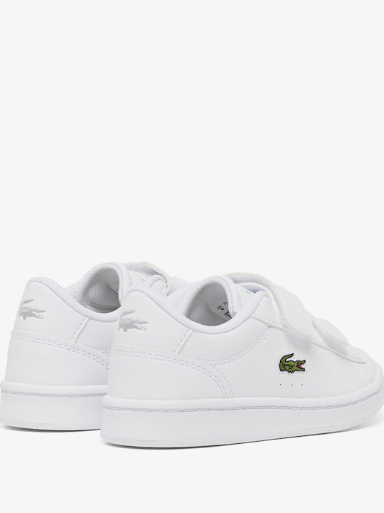 Carnaby Kids Sneakers with Hoop & Loop Closure White