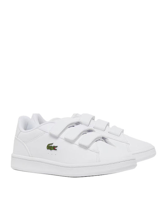 Carnaby Kids Sneakers with Hoop & Loop Closure White