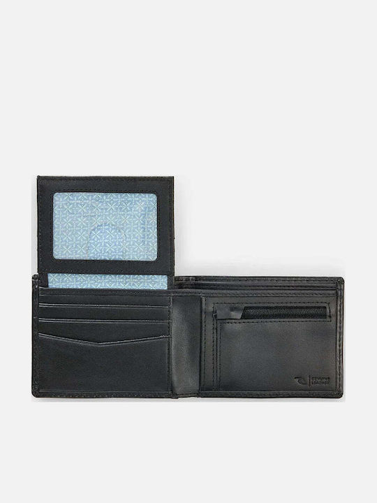 Herrenbrieftasche aus Leder mit RFID Schwarz