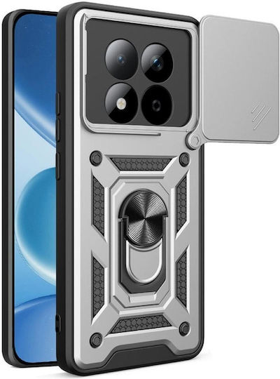 Bodycell Slide Cover Back Cover Μεταλλικό Ασημί (Redmi Note 15 Pro+ / Poco M8 Pro)