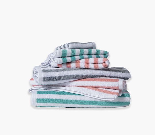 Nef-Nef Homeware Handtuch Casual 30x50cm Aqua Gewicht 550gr/m²