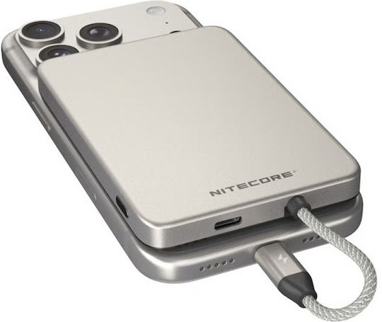 NiteCore Pocket 5 MagSafe Power Bank 5000mAh 22.5W Gray