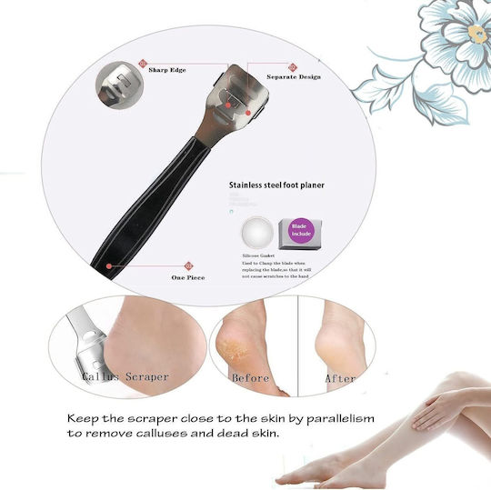 Set Pedichiură Ubx 24 Piese Pilă De Unghii Pilă Pentru Călcâi Clipper De Unghii Alte Accesorii Negre