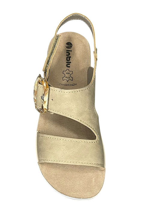 Leather Women's Anatomic Beige Sandals GY-08352-24-1