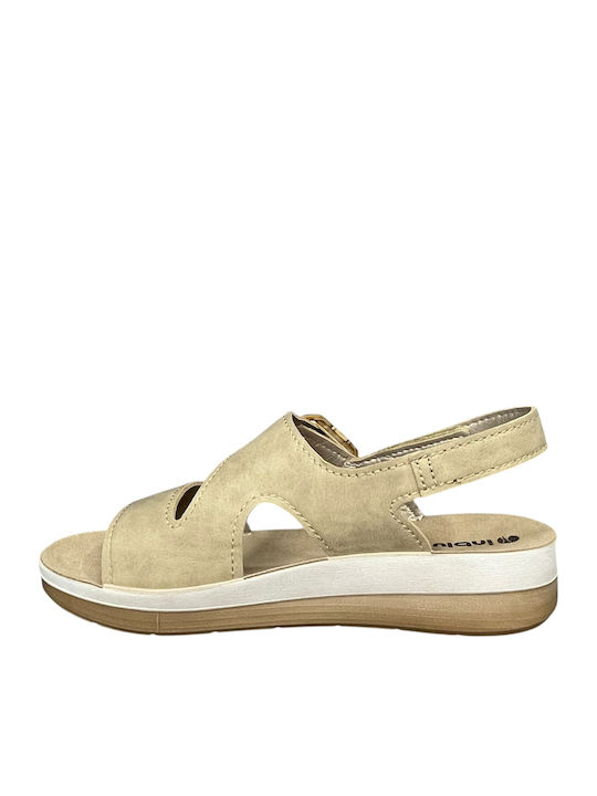 Leather Women's Anatomic Beige Sandals GY-08352-24-1