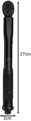 Cheie Dinamometrică Cu Patrat 1/4" Cuplu 2-24 Nm Cu Lungime 27 Cm