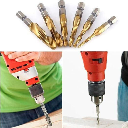 Burghiu HSS cu Cap de Foraj Hexagon Pentru Metal și Lemn 0.5mm / 53mm / 0.7mm / 0.8mm / 55mm / 1.25mm / 57mm / 1.5mm