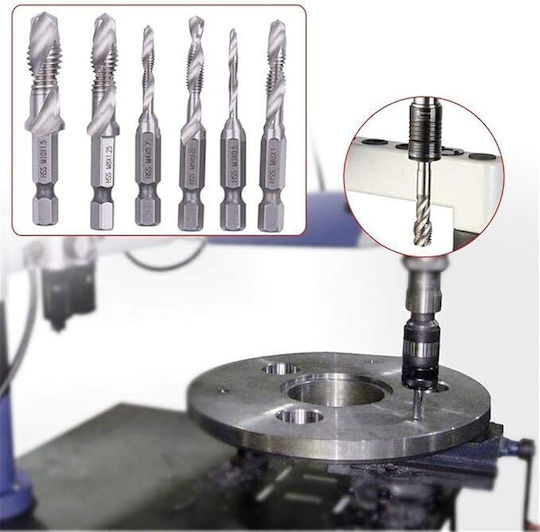 Burghiu HSS cu Cap de Foraj Hexagon Pentru Metal și Lemn 0.5mm / 57mm / 0.7mm / 60mm / 0.8mm / 1.25mm / 59mm / 1.5mm / 65mm