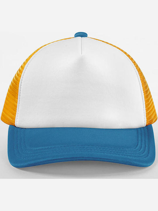 Retro 5 Panel Trucker Beechfield B639 Sunflower Heritage Blue