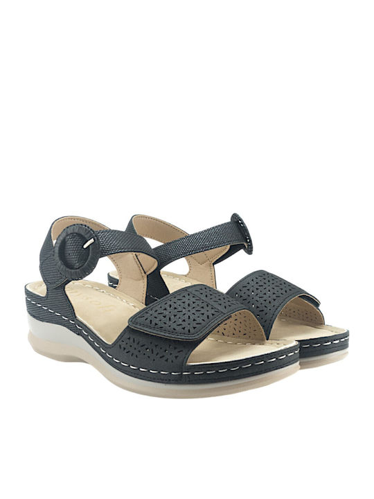 Sommer Damenplattformen Schwarze