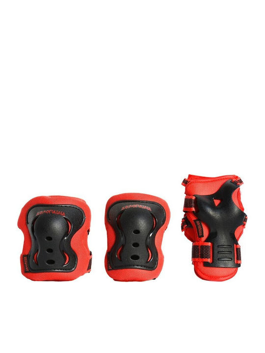 Athlopaidia Kids Protective Gear Set for Rollers Red