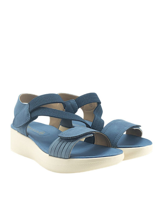 Sommer Damenplattformen Blau