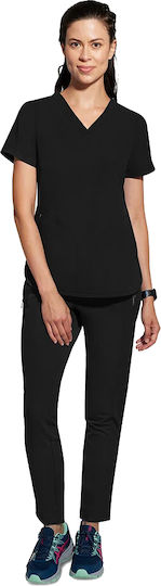 Healing Hands Female Medical Blouse Black