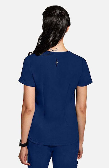 Healing Hands Female Medical Blouse Navy Blue