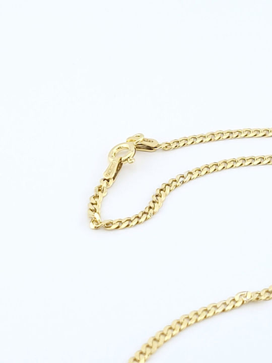 Luxor Men's Silver Gold Plated Neck Chain Length 45cm
