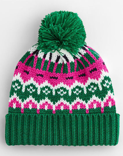 Unisex Beanie Fleece Strickmütze in Grün