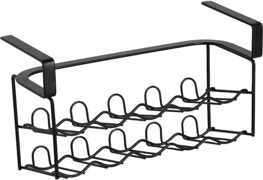 Zeller Wandmontierter Metallischer Gewürzorganisator Schwarz