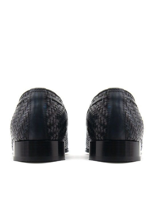 Δερμάτινα Ανδρικά Loafers σε Μπλε Χρώμα