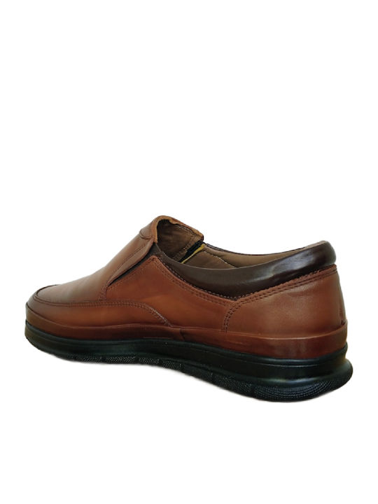 Δερμάτινα Ανδρικά Loafers σε Ταμπά Χρώμα