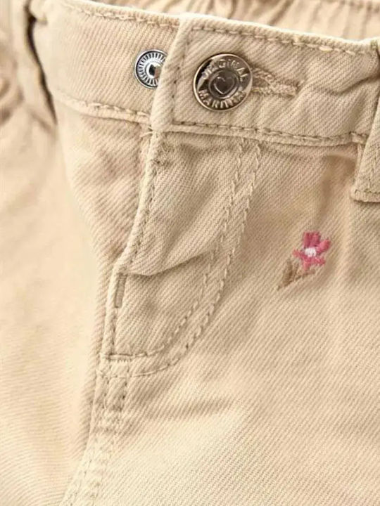Kids Denim Trousers Beige