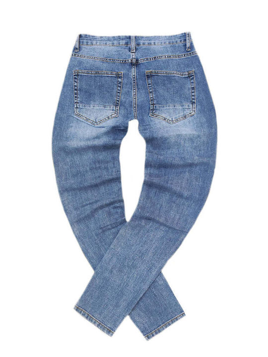 Men's Jeans Pants with Slim Fit Blue