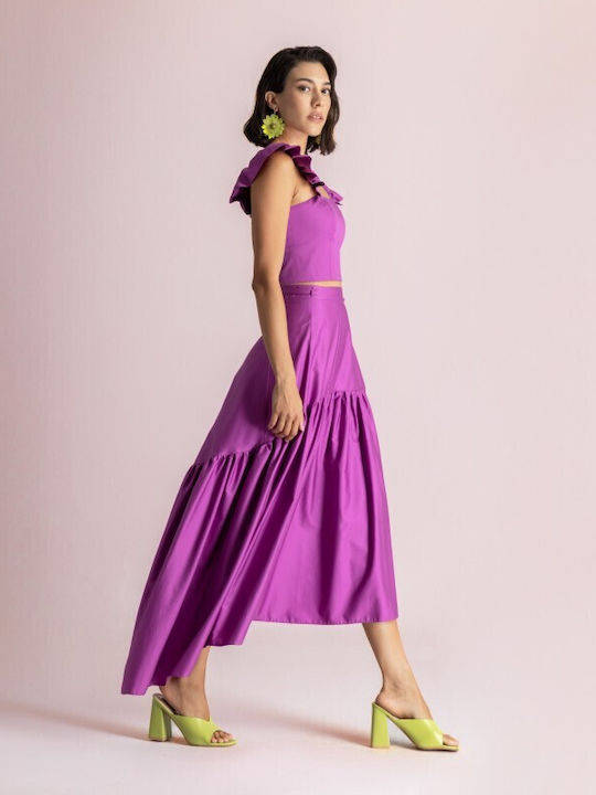 Σετ με Φούστα Magenta