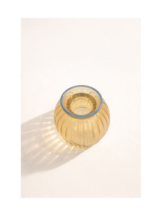 Kaemingk Διακοσμητικό Βάζο Γυάλινο Μπλε 7.6x7.6xΥ13cm