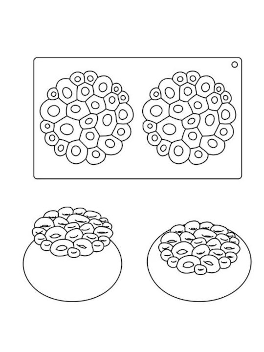 Pavoni Bakeware Tin from Silicone 13.5x13.5x1.5cm