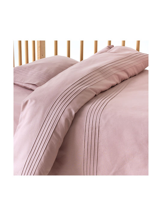 Kentia Set Husă de Pilotă pentru Bebeluși cu Față de Pernă Roz 100x140cm